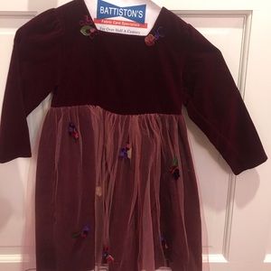 Rosetta Millington Girl’s Red Velvet Holiday Dress